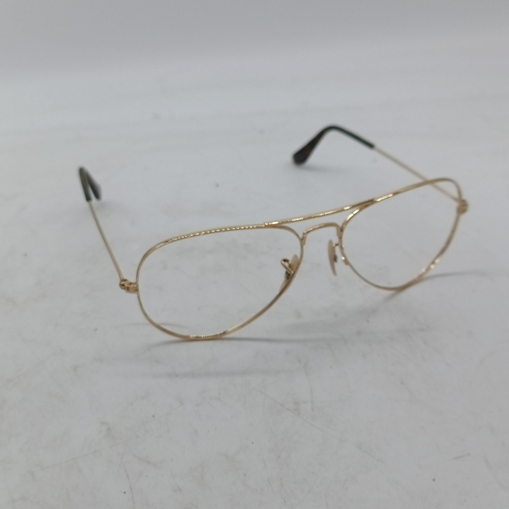 Ray-Ban RB 3025 Aviator Large Metal 181 Gold Eyeglass Frames 58-14-135 Italy 37